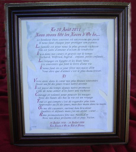 Un Cadeau D Anniversaire De Mariage Sur Mesure Original Et